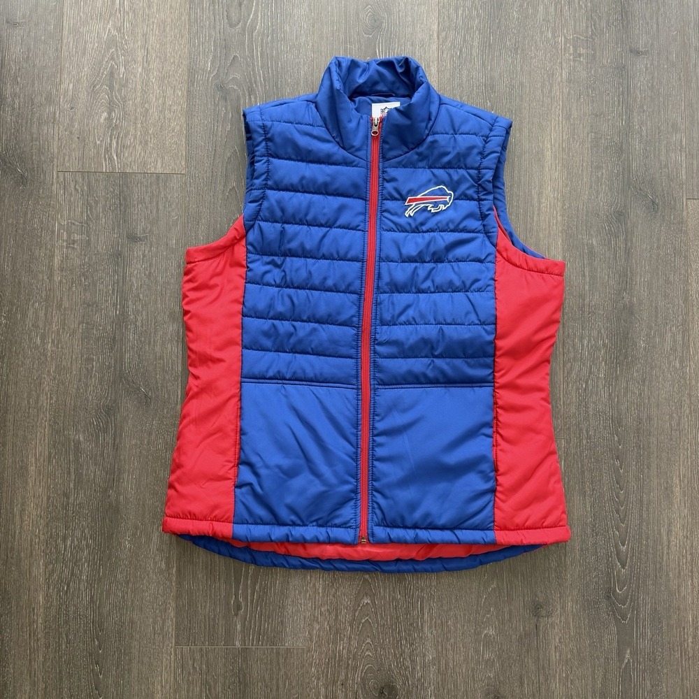 Buffalo Bills Mens Puffer Vest NFL Licensed Size XL Sporty Athleisure Football
